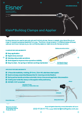 Bulldog Clamps and Applier Flyer